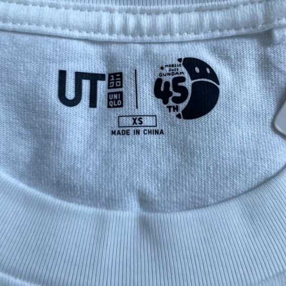 GUNDAM 45th Anniversary X Uniqlo Witch of Mercury White Printed T-Shirt Size XS - Picture 3 of 10